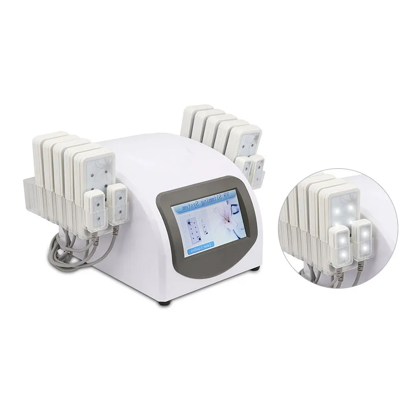  Portable Home use Ultrasonic Cavitation Vacuum Radio Frequency Laser 14 Pads Loss Weight Equipment 
