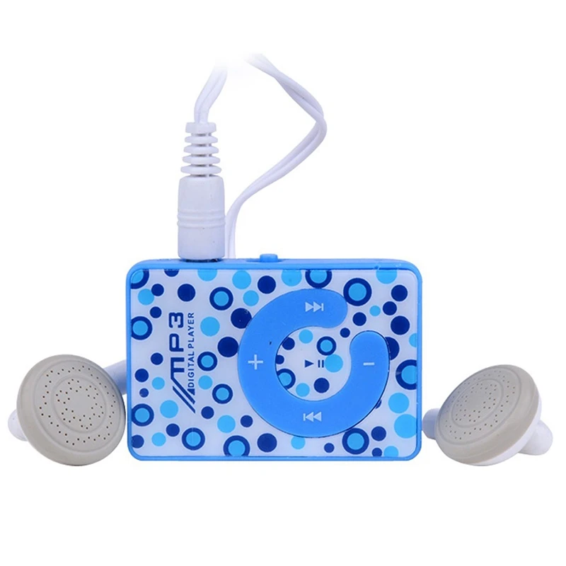 Мини-клип USB MP3 музыкальный медиаплеер с слотом для карт Micro TF/SD и наушниками
