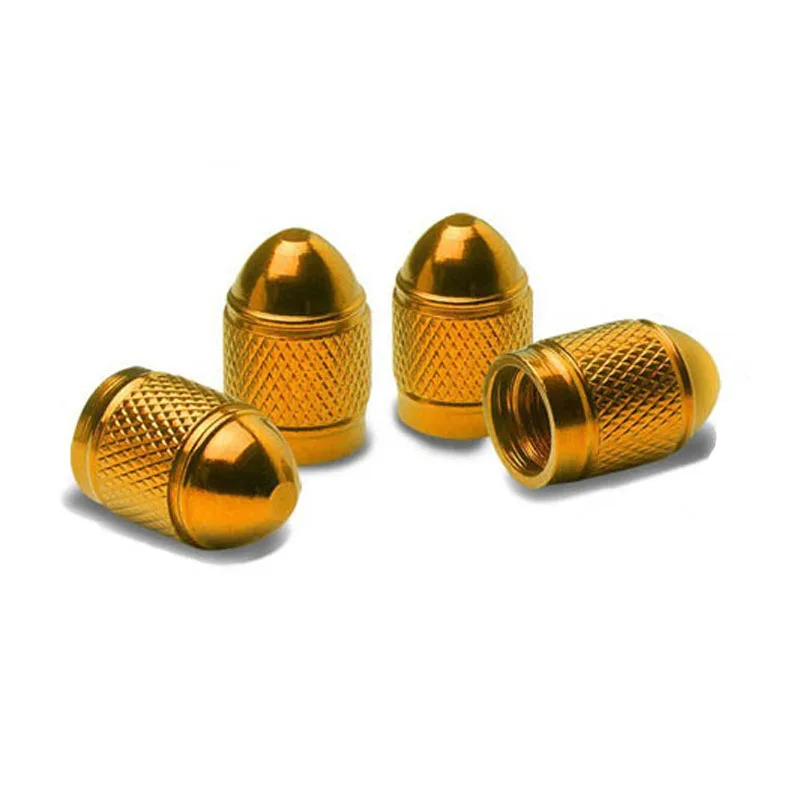 4Pcs Dustproof Valve Stem Caps for Bikes, Motorcycles, and Cars - Stylish Tire Accessories