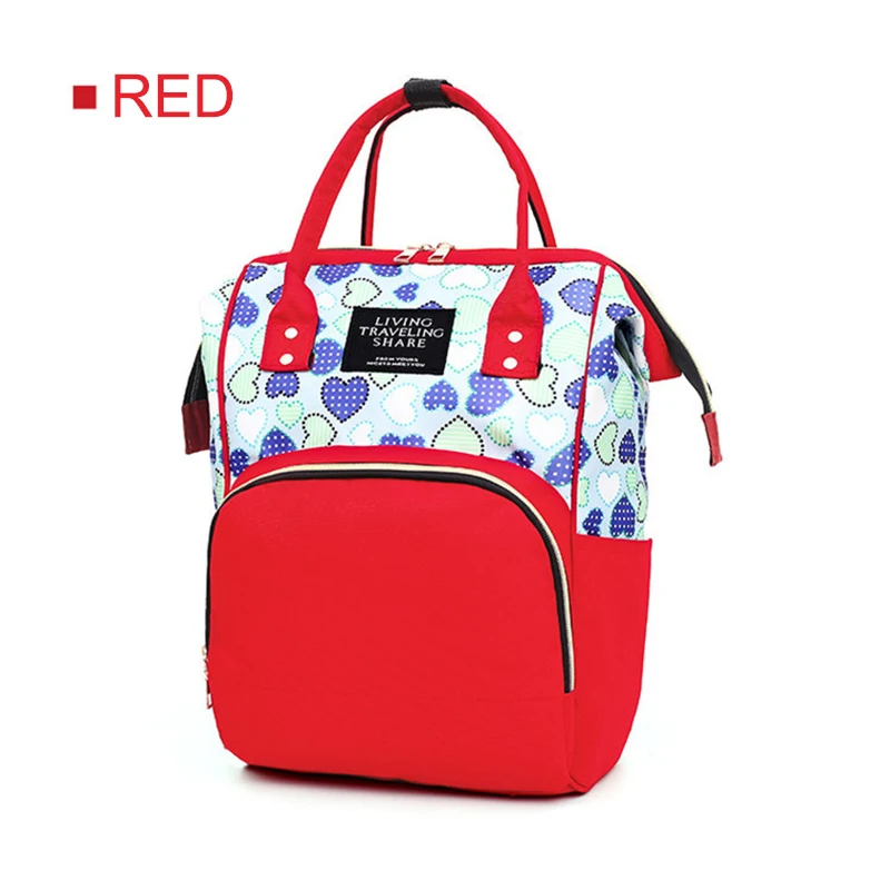 STYLE1 RED Детские Пеленки сумки для коляски модная дорожная сумка для ребенка Материнство подгузник сумка рюкзак для мам сумка Daddy Органайзер - Цвет: STYLE1 RED