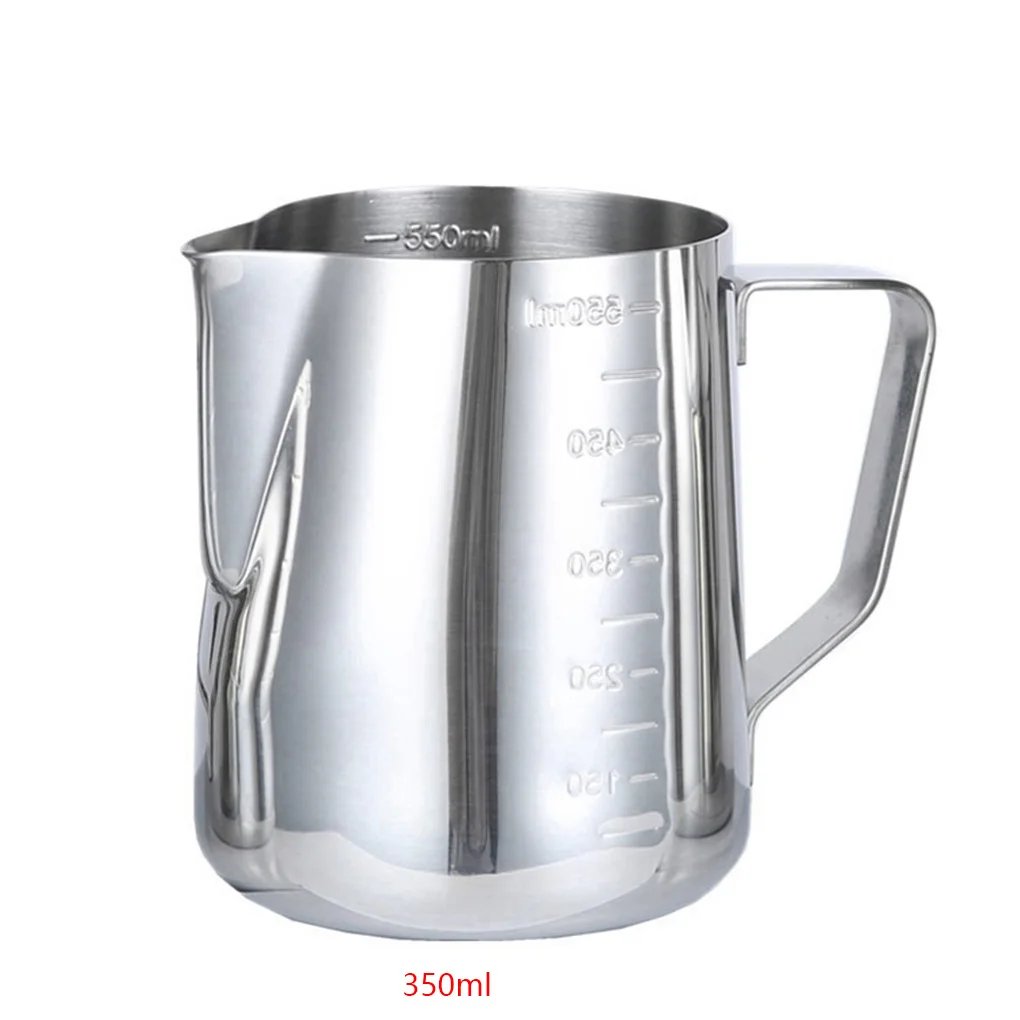 Stainless Steel Milk frothing Jug Coffee Pitcher Clear Scales Craft Coffee Latte Tool Cafe Gadgets