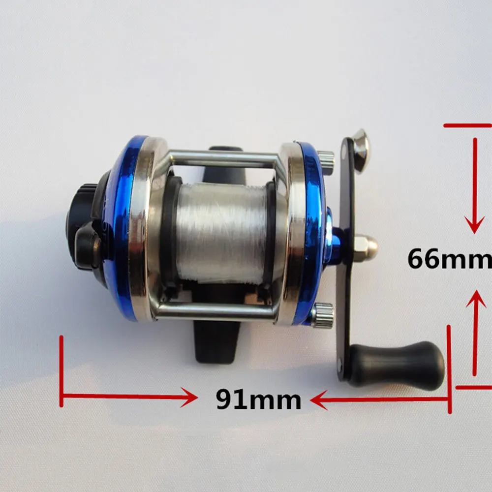 Mini Fishing Tackle Winter Outdoor with Line Alloy Waterproof Spinning Wheel Fishing Reel Gapless High Quality