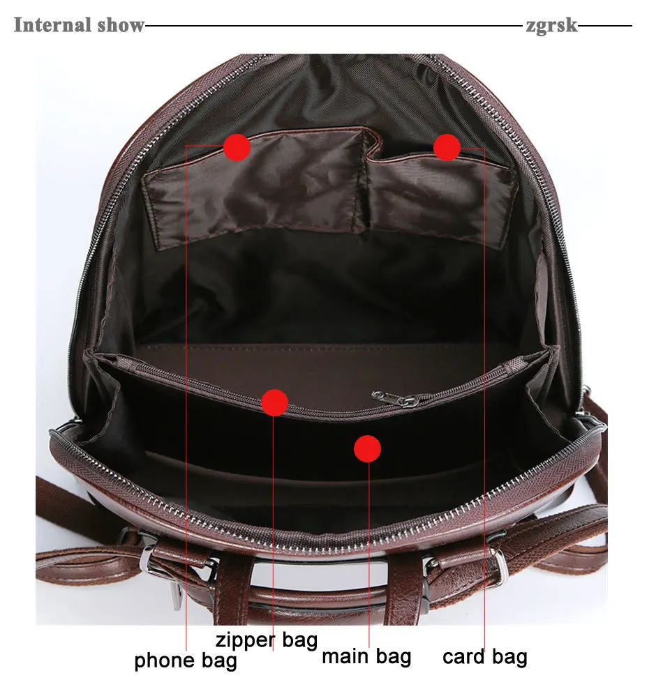 Vintage Student Backpack Famous Brand Leather Woman Backpacks For Teenage Girls Mochilas Mujer Luxury School Bags Women Rucksack