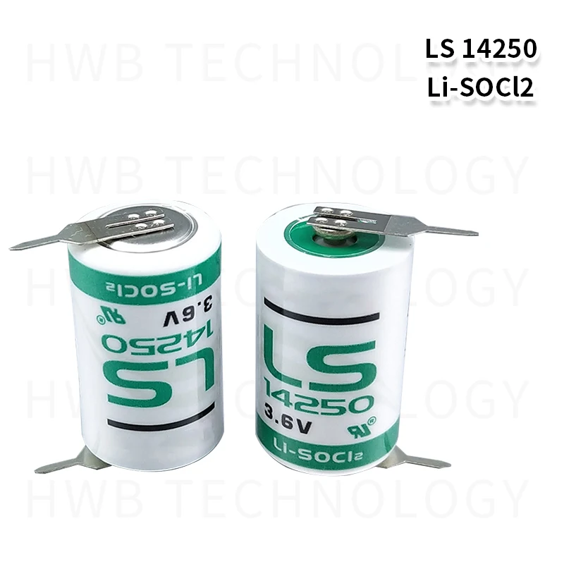 2 шт./Лот Новый оригинальный SAFT LS 14250 LS14250 1/2 AA 1/2AA 3 6 В 1250 мАч ПЛК литиевая батарея с