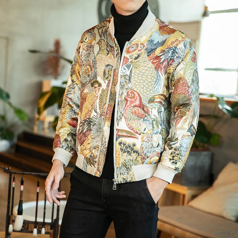 Corta Vientos Hombre Ropa Hombre с нашивками в виде животных, пальто свободного кроя осенняя куртка утолщение Винтаж куртка Для мужчин Chaquetas Hombre