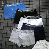 4pcs boxer mens underwear men cotton underpants male pure men panties shorts underwear boxer shorts  cotton solid cuecas 365 1