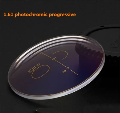 1.56 1.60 1.67 Photochromic Free-form Progressive Aspheric Prescription Lenses Fast and Deep Color Coating Change Performance