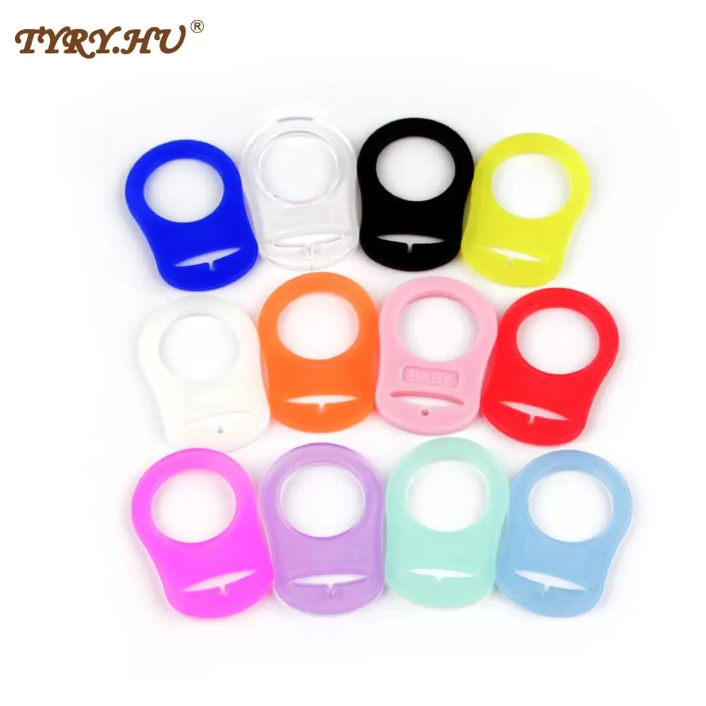 Pacifier Adapter Pacifier Clips Accessories Chain Holder silicone Beads DIY Necklace Tool 10Pcs/lot pacifier chain pacifier clip pacifier accessories
