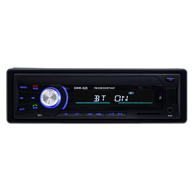 Bluetooth V4.0 автомобильное стерео радио автомобильное радио 1Din 12V In-Dash AM FM AUX SD USB MP3 автомобильный аудио плеер