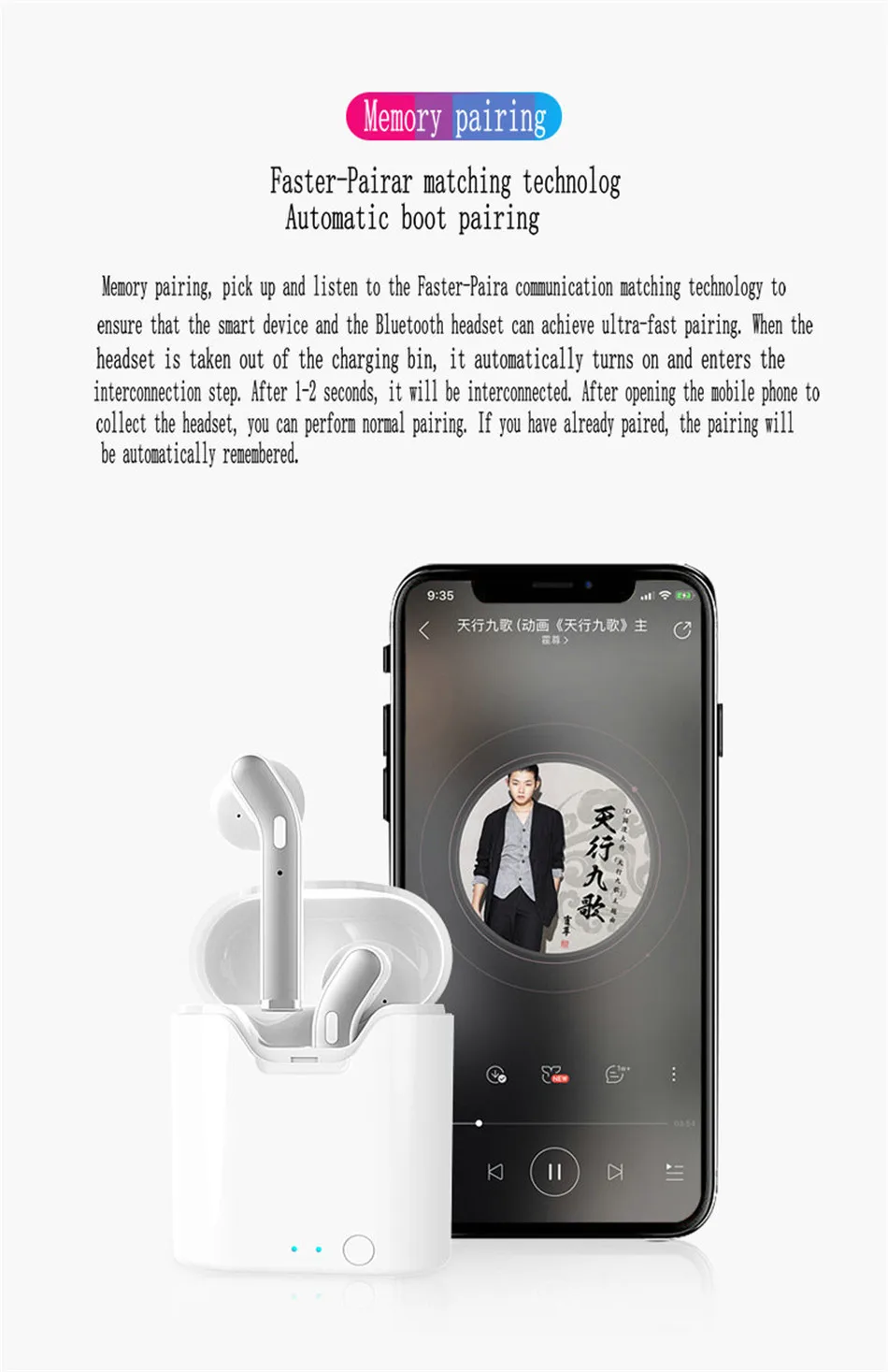 Обновление H17T Bluetooth 5,0 TWS наушники стерео 5,0 Беспроводные спортивные наушники гарнитура с микрофоном зарядная коробка для всех смартфонов