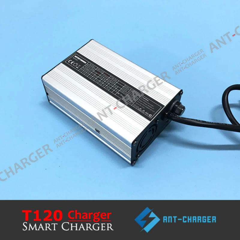 

T120 120W 73V 1.5A Electric Bike Smart Charger for 60V/64V 20s LiFePO4/LFE/LFP/LiFe Battery Pack AC100-240V Aluminium Alloy Case