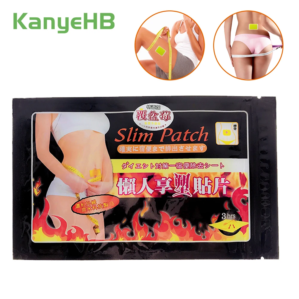 60pcs/6bags Weight Loss Navel Plaster Paste Slimming Fat Burning Self-heating Thin Leg Arm Body Plaster A003