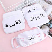 Новая модная симпатичная маска для лица с рисунком из мультфильма «Аниме», унисекс, Стильный чехол для велоспорта, противопылевая хлопковая защитная маска для лица, маски