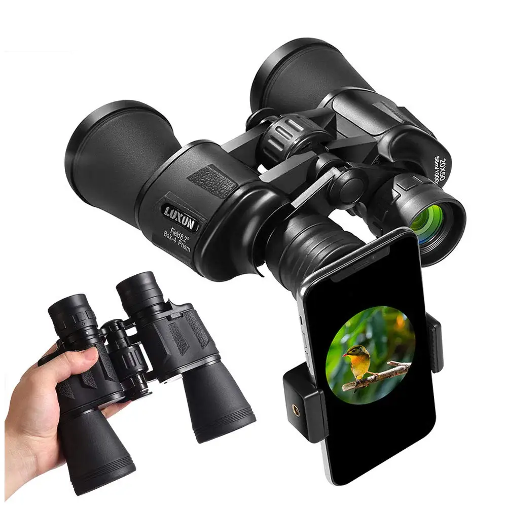 Мощный бинокль Full HD высокой мощности 20X50 телескоп ночного видения для наблюдения