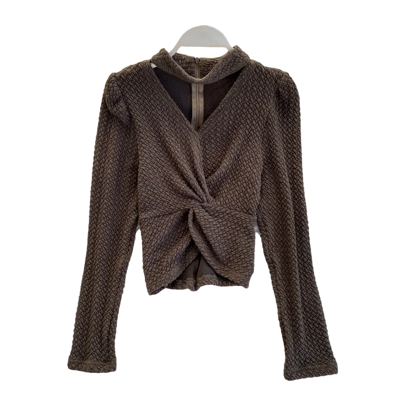 Twisted Top Women Korean Version 2020 Autumn and