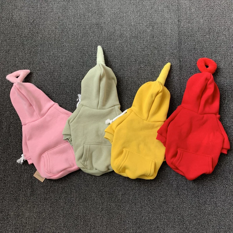 Teletubbies Одежда для собак для маленьких собак флисовое пальто с капюшоном Одежда для домашних животных Костюм Чихуахуа толстовки для французского бульдога куртка XQ136