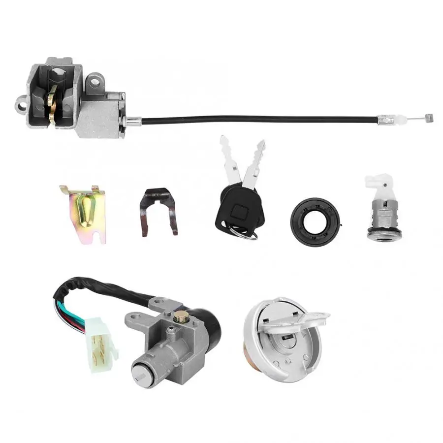 Ключ зажигания замок набор для GY6 110 150 250cc 49 50cc Скутер мопед, велосипед автомобильные аксессуары accesorios automovil