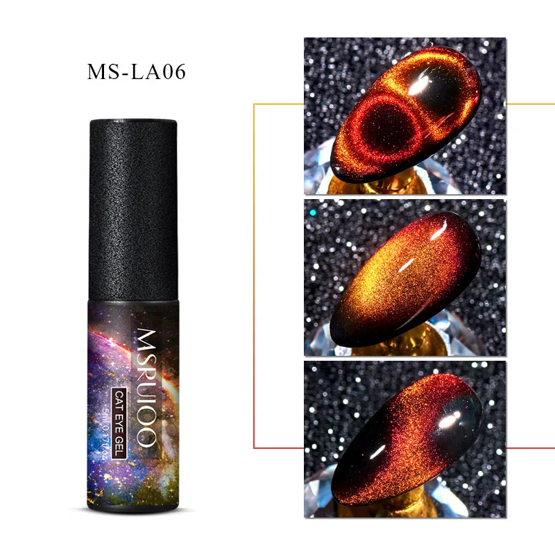 MSRUIOO 9D Гель-лак для ногтей с эффектом «кошачий глаз» 9D Galaxy Хамелеон для использования с магнитом замачиваемый УФ-лак для ногтей 5 мл полуперманентный маникюрный Гель-лак - Цвет: AQ01729
