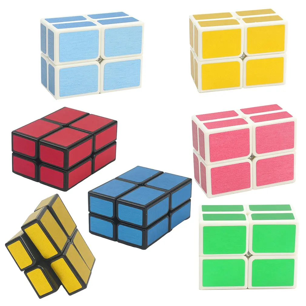 2x2 куб зеркало 2x2x2 волшебный куб 2 слоя скоростной куб с магнитной планкой Прямая поставка профессиональная головоломка игрушка для детей подарок