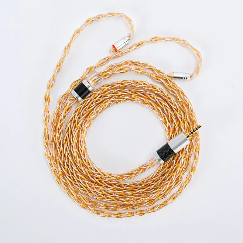 Misto do Ouro da Prata e do Cobre de Iem para o Fone de Ouvido de Andromeda Qdc do Cabo de Áudio do Fio Conector Mmcx de Ouvido Andromeda Se535 - 0.78 Tfz - Image 2