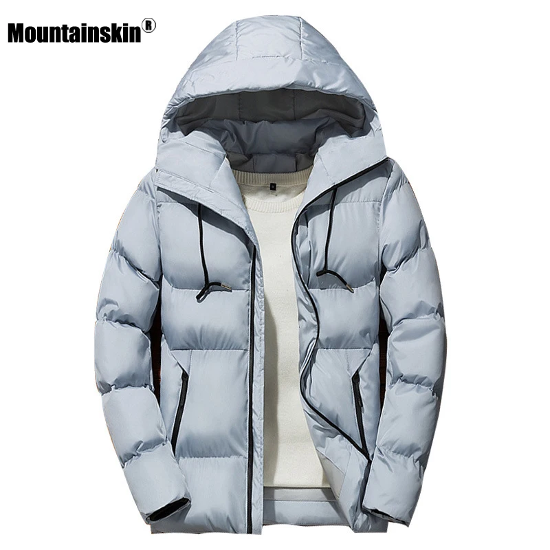 Зима 2020 новинка мужские пальто однотонные хлопковые куртки с капюшоном мужская