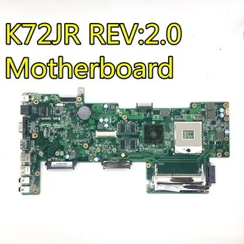 

K72JR motherboard REV 2.0 8 memory 1GB For ASUS K72JT K72JK K72JU K72J X72J laptop motherboard K72JR mainboard K72JR motherboard