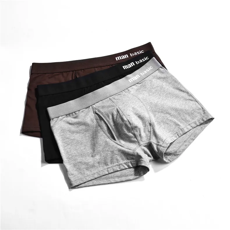 Brand Muls Men Boxer Shorts 3PCS Set 6Colors Combed Cotton Fast Dry Male Underwear Men Boy Bodysuit Under Pant Fitted Size S-3XL-11