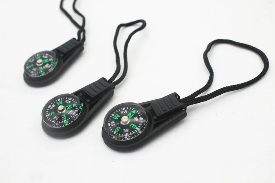 by dhl or fedex 1000pcs NEW Pull Mini Compass Backpack Bag Strap Charm Sport