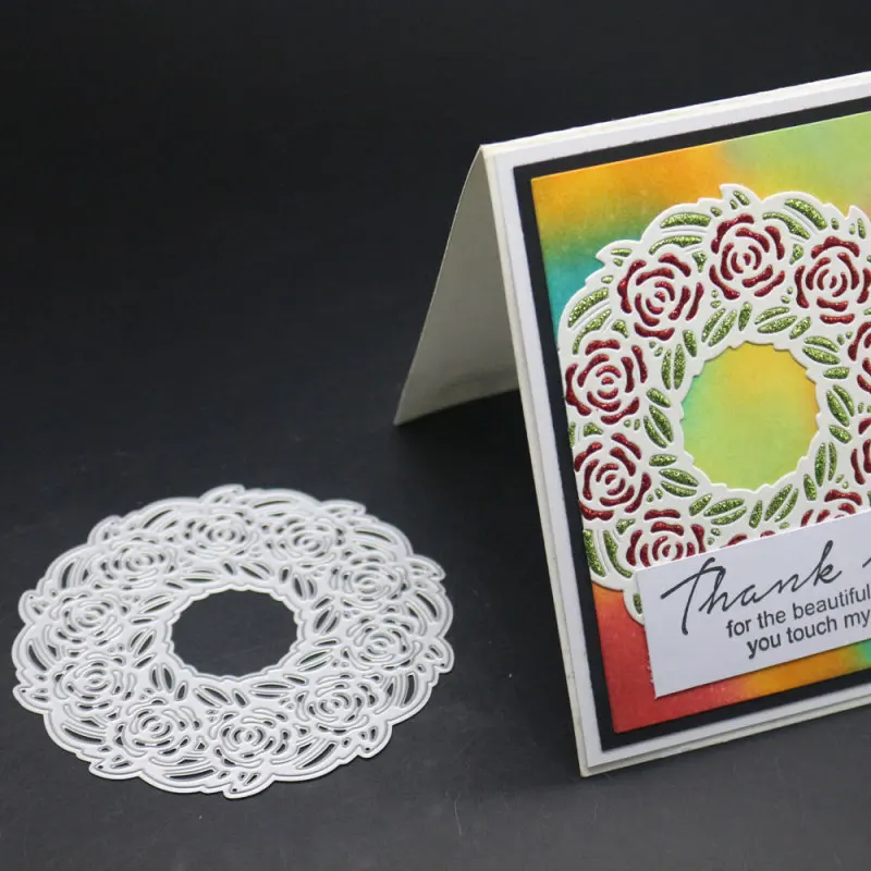 Lovely Flowers Frame Decoration Metal Cutting Dies DIY Embossing Stencil Craft