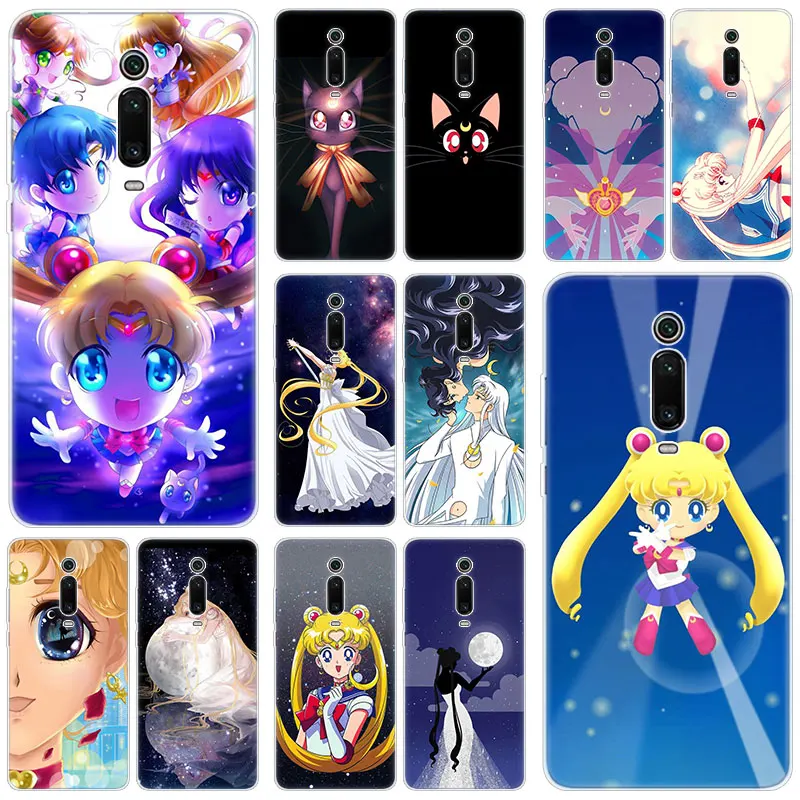 Силиконовый чехол Sailor Moon Mercury для Xiaomi Mi Note 10 9T CC9 E 9 Pro A3 Lite Play Redmi 8T 8 8A 6 6A 4X хит
