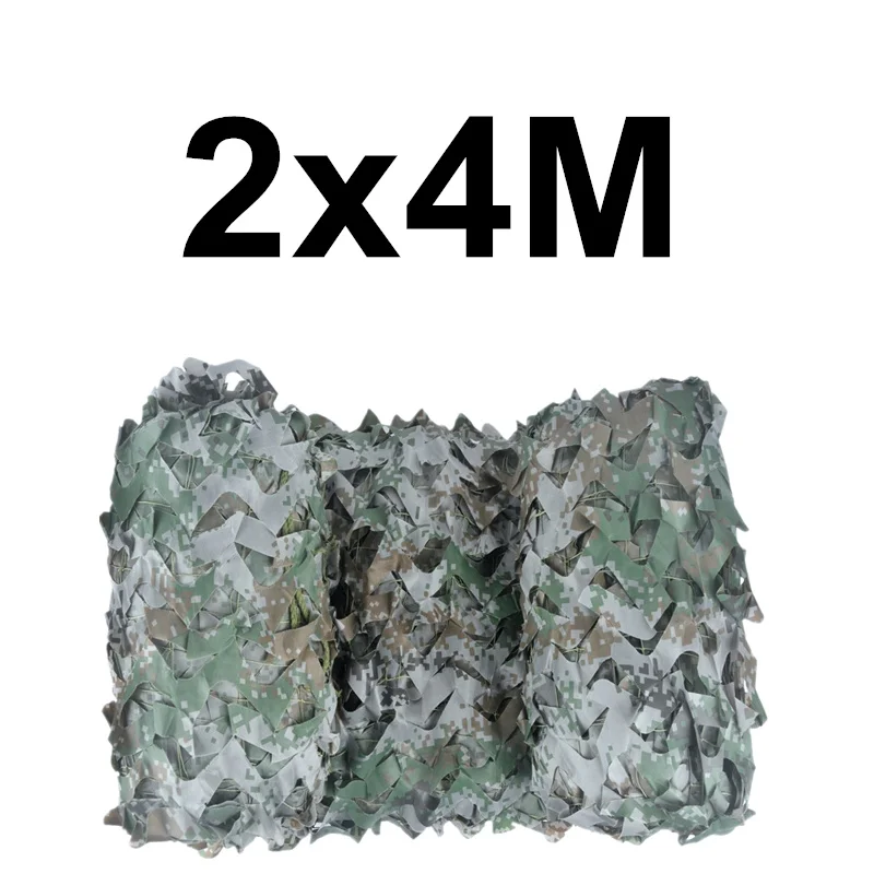 2x4M WELEAD 2 м цифровой лес Военная камуфляжная сетка для охоты скрывающая сетка уличная птица Рыбалка армейские вечерние украшения джунгли - Цвет: 2x4M