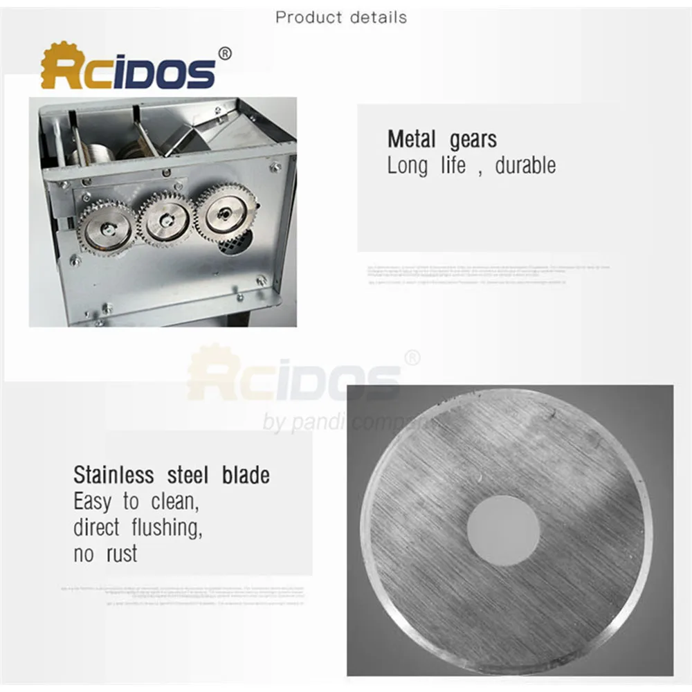 RCIDOS SS 85 3 5 мм Бытовая семейная машина для резки мяса свежего приготовленного