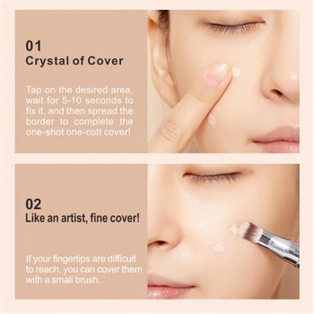 12ml Matte Makeup Foundation Cream For Face Professional Concealing Eye Dark Circle Liquid Long lasting