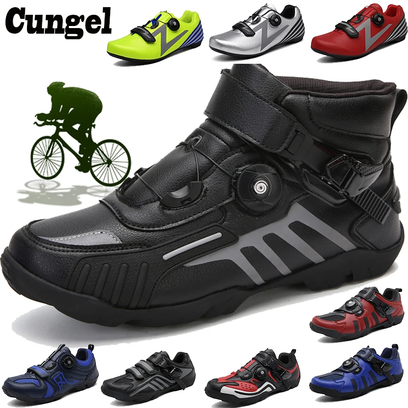 

Cungel Road Cycling Shoes Men Racing Road Bike Shoes Self-locking Atop Bicycle Speakers Athletic Ultralight Professional