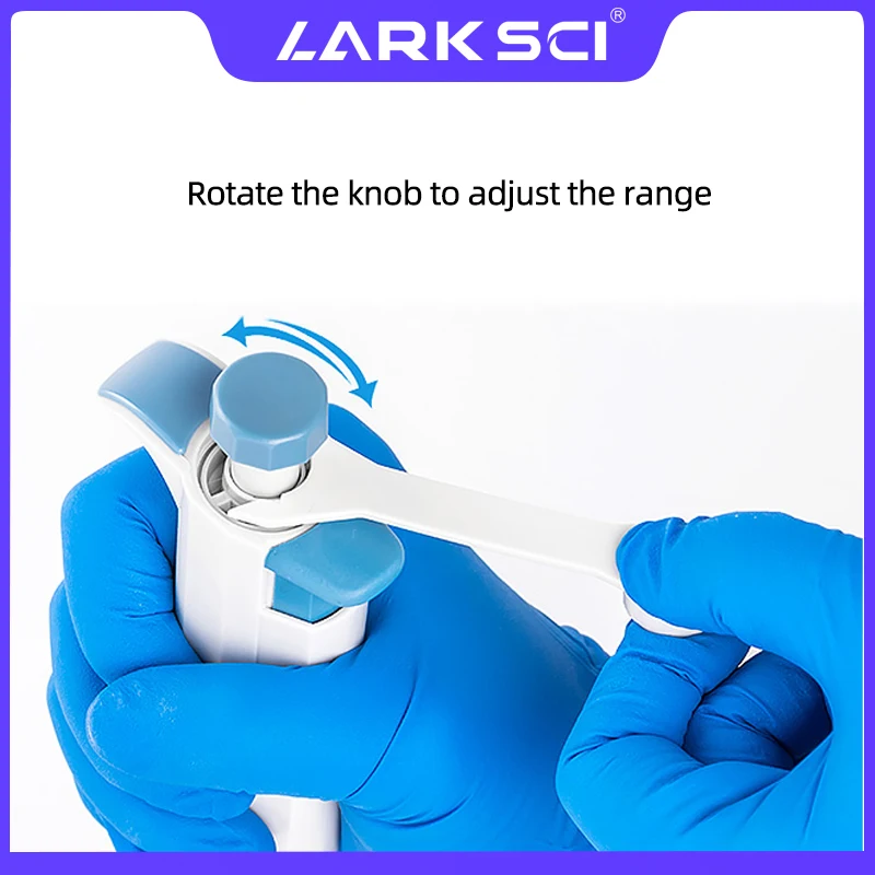 Single Channel Pipette Larksci Laboratory Equipment Adjustable Micropipette For Pipettor Tips