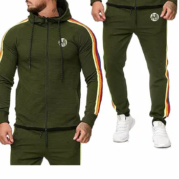 

New Spring Autumn Fashion Men's Hoodie Anime Dragon Ball Z Goku printing high quality cotton Men's sweatshirt + sweatpants Suit