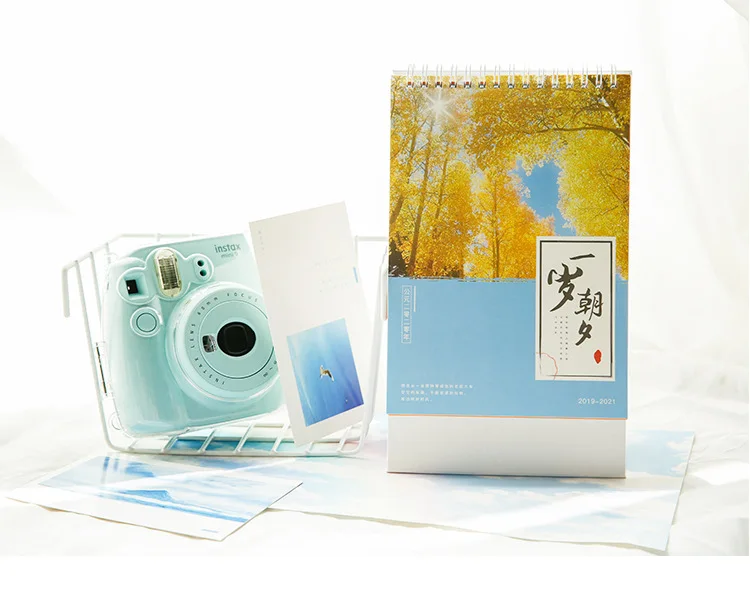 Four Seasons Scenery Photography Series Calendar DIY Memo Coil Calendars Office School Supplies.09-.12