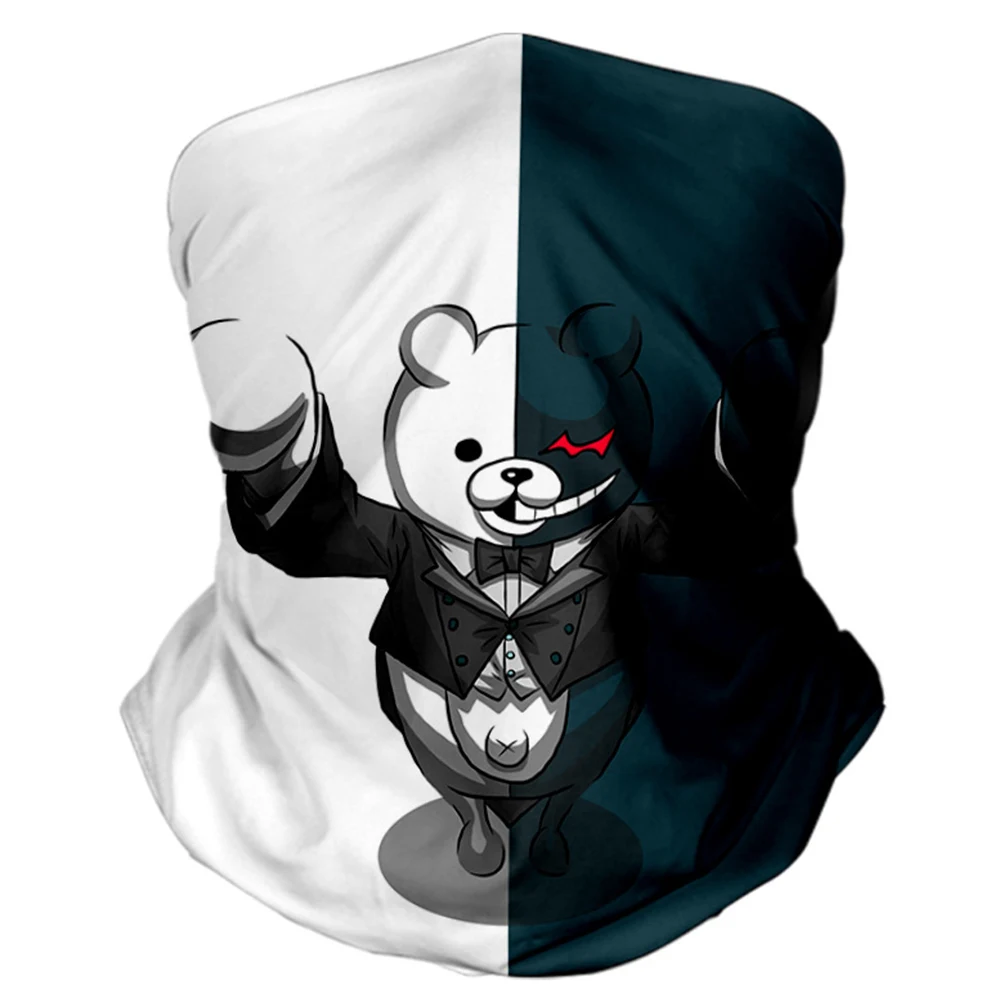 Dxddsdks Danganronpa-Monokuma-Despair Face Cover//Headband Scarf,Multi-Functional Full-Coverage for Boy//Girl