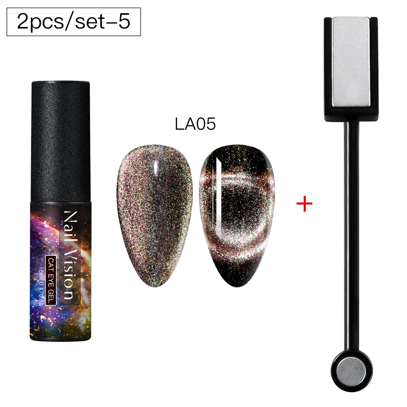 Nail Vision 9D Galaxy Cat Eye гель-Хамелеон Гель для ногтей длительный Galaxy Star эффект кошачьих глаз замачивается УФ/светодиодный - Цвет: ZH08028