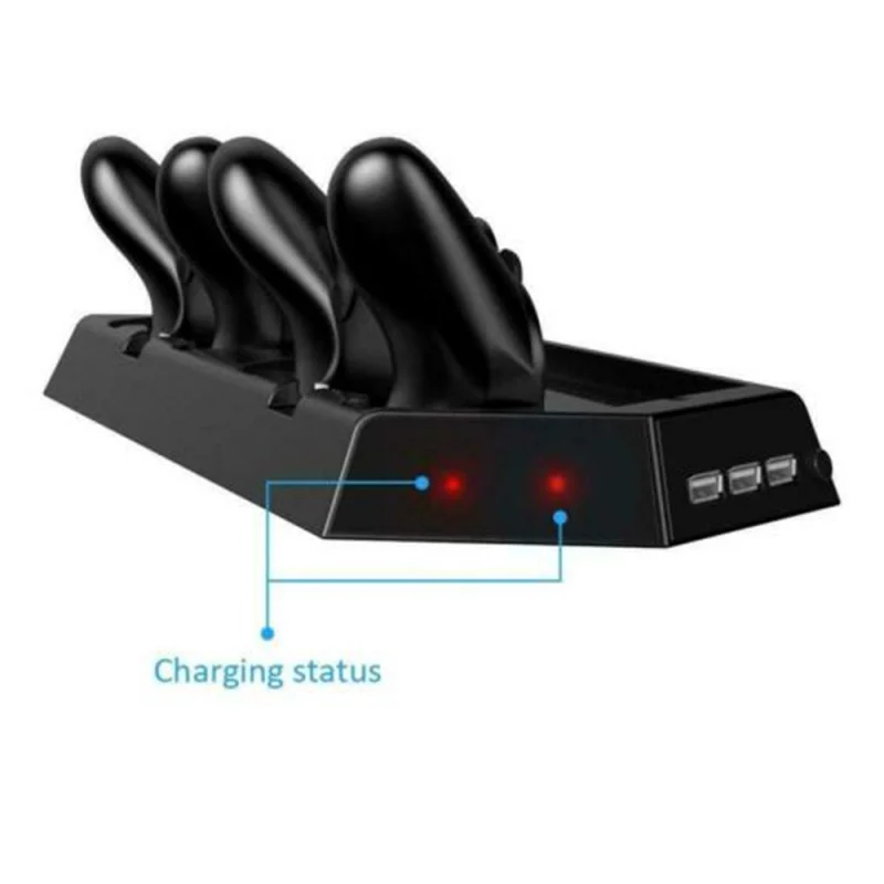 Подходит для Ps4/Pro/Slim беспроводной контроллер охлаждающий вентилятор кронштейн контроллер зарядное устройство с красный зеленый светодиодный индикатор