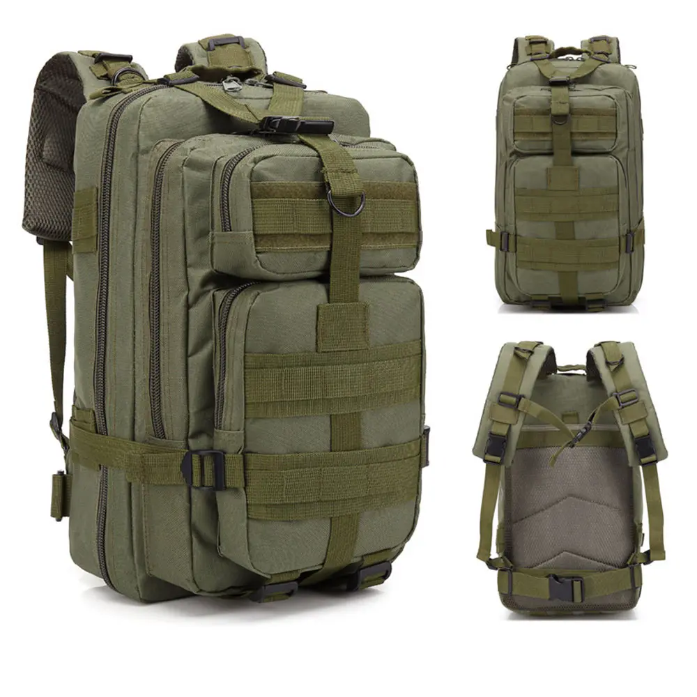 green Tactical Backpack Camping Hiking Trekking Travel Mountain Bag Military Rucksack Tactical backpack Outdoor Bag - Цвет: green