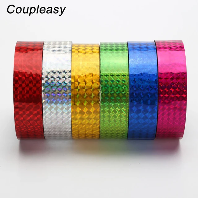 25mmx30m Creative Cool Color Tape Laser Gradient Decoration Waterproof  Tapes Scrapbooking Decorative Adhesive Tapes