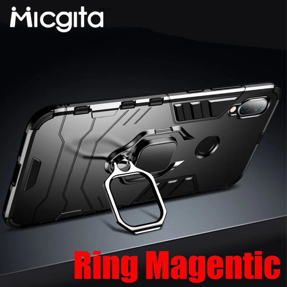 Magentic Ring Case For Huawei Y9 Prime 2019 Y5 Y6 Pro Y7 2018 Armor Silicone P Smart Plus Z |