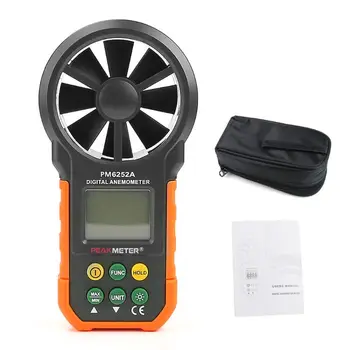 

HYELEC MS6252A Digital Air Speed Anemometer / Air Volume / Air Flow Test Meter Drop Ship Support