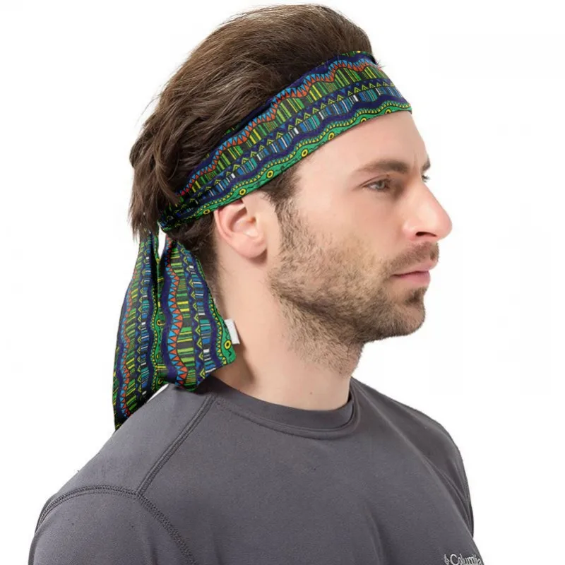 African Style Outdoor Sports Cycling Running Tennis Anti-Slip Sweatbands Headbands