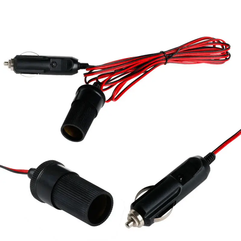 12V 24V автомобильный прикуриватель Мощность разъем провод розетки адаптер кабель-удлинитель для 3M