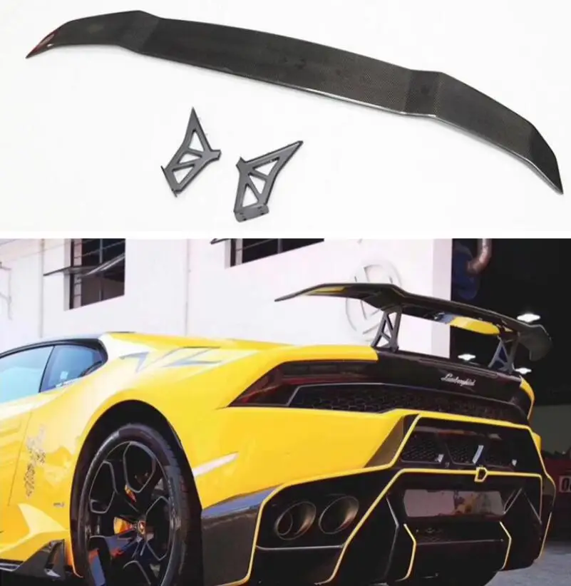 Спойлер для Lamborghini Huracan LP580 LP610 2014-2018 заднее крыло хвост губ реальное углеродное