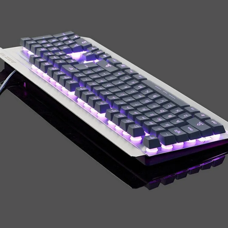 

Ajazz Machinery Warrior 2 Generation All-Metal 7-Color Backlit Keyboard CF Lol Game Gaming Keyboard Wired Keyboard