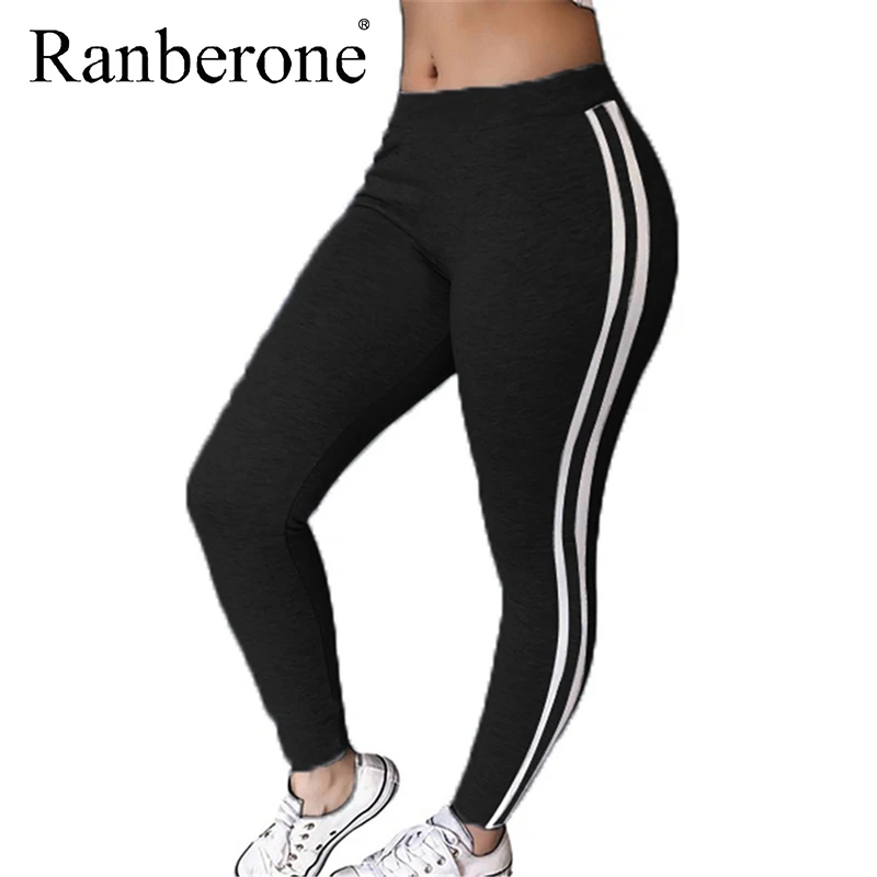 Спортивные женские леггинсы Ranberone облегающие штаны для фитнеса энергетические