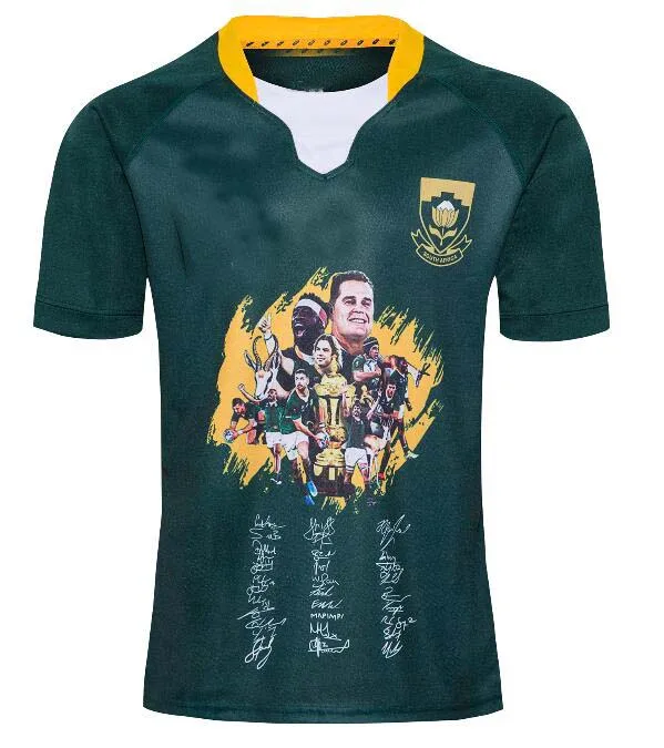 2019 регби RWC Южная Африка звезда Подпись Commemora Джерси размер S-5XL | Спорт и